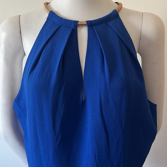 Donna Ricco New York Blue Jumpsuit wide leg  Size 6 - Picture 7 of 12